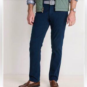 Vineyard Vines Leeward Lux 5 Pocket Navy Chino Pants Men’s 34W 30L